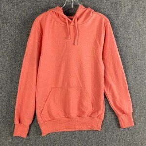 Surf & Swim Terry Hoodie Men's Small Pullover Salmon Cotton Blend S
